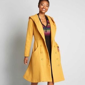 Modcloth Shining So Brightly Swing Coat